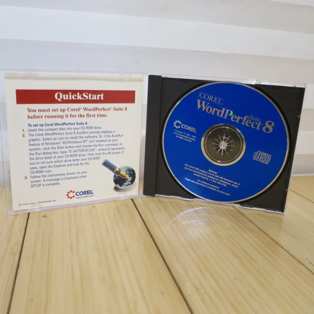 Corel‎ WordPerfect Suite 8 CD-ROM PC for Windows 95 and NT